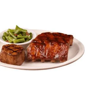 Texas Roadhouse Salad Filet 6 oz & Ribs Menu