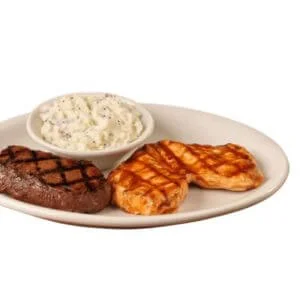 Texas Roadhouse Salad Grilled BBQ Chicken & Sirloin 6 oz Menu prize 